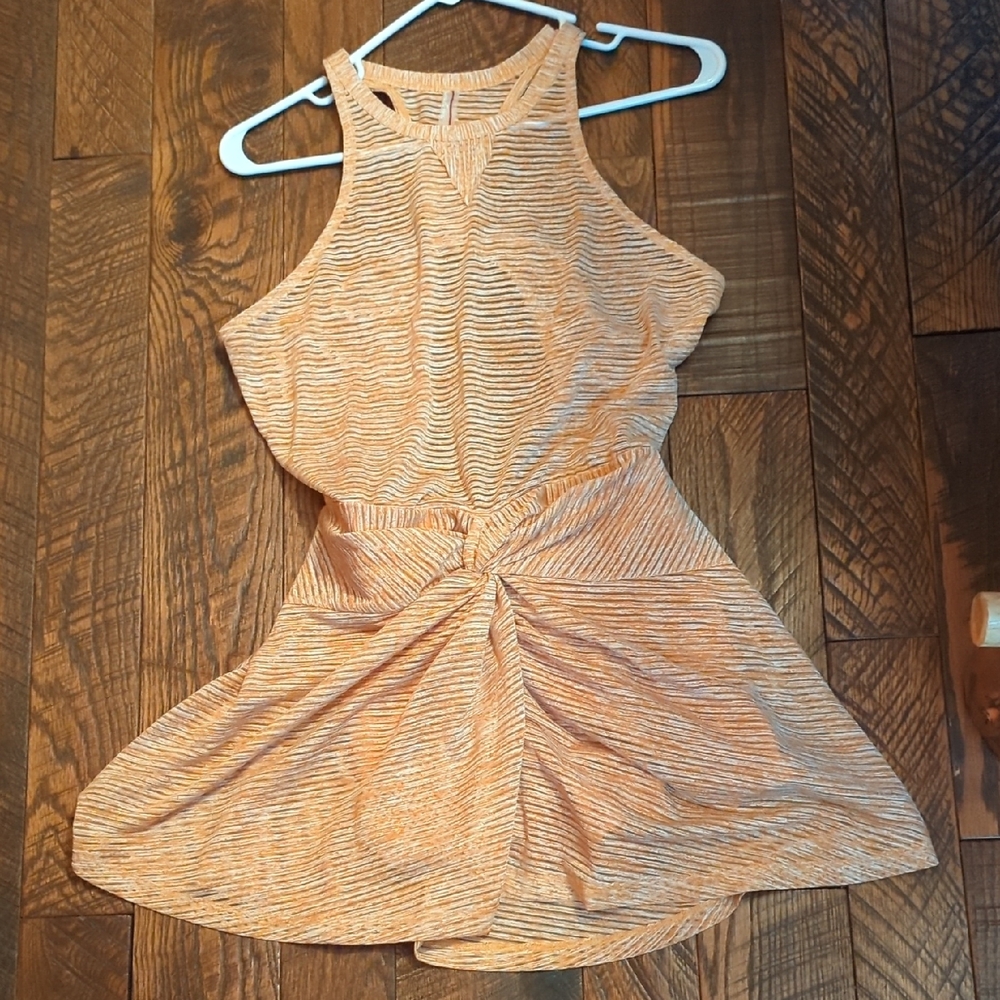 FP Movement by Free People Orange Mini Dress